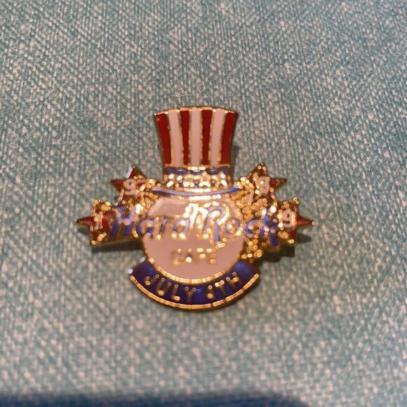 HARD ROCK Patriot Top Hat July 4th pin! - Picture 4 of 4